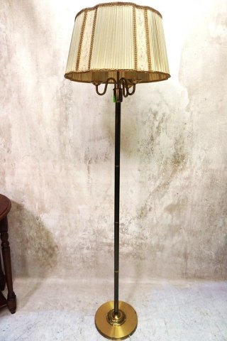 H-P WSPANIAŁA LAMPA PODŁOGOWA MOSIĄDZ RETRO VINTAGE LATA 40/50