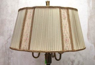 H-P WSPANIAŁA LAMPA PODŁOGOWA MOSIĄDZ RETRO VINTAGE LATA 40/50