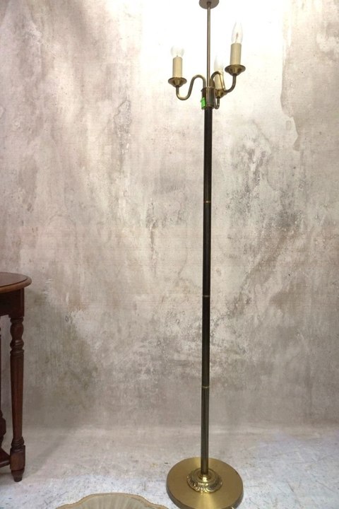 H-P WSPANIAŁA LAMPA PODŁOGOWA MOSIĄDZ RETRO VINTAGE LATA 40/50