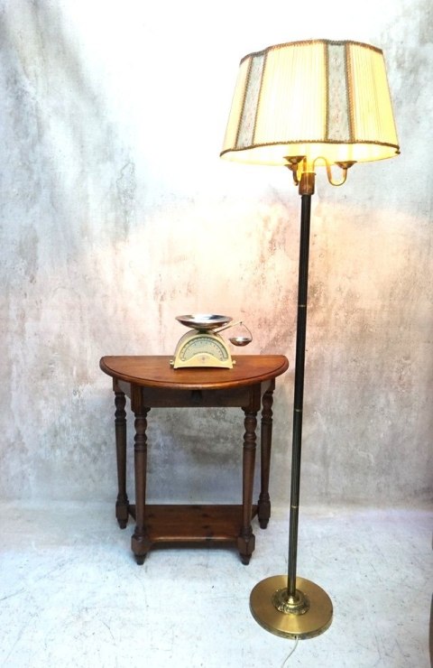H-P WSPANIAŁA LAMPA PODŁOGOWA MOSIĄDZ RETRO VINTAGE LATA 40/50