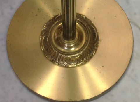 H-P WSPANIAŁA LAMPA PODŁOGOWA MOSIĄDZ RETRO VINTAGE LATA 40/50
