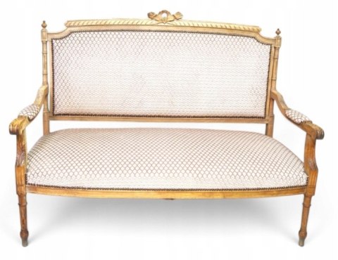H-P EFEKTOWNA SOFA KANAPA W STYLU LUDWIKA XVI KLASYCZNA ELEGANCJA