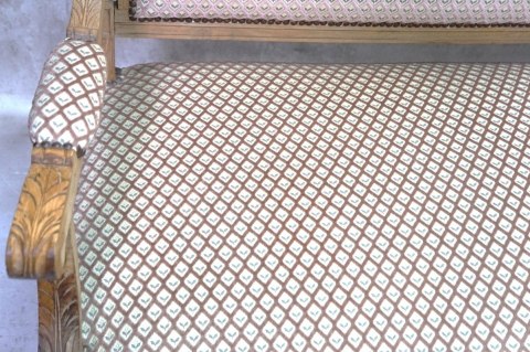 H-P EFEKTOWNA SOFA KANAPA W STYLU LUDWIKA XVI KLASYCZNA ELEGANCJA
