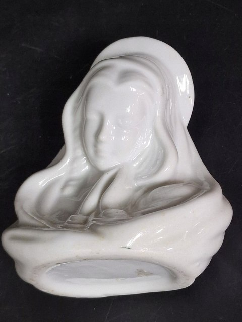 H-P PORCELANOWA FIGURKA MATKI BOSKIEJ ŚWIECZNIK LOURDES
