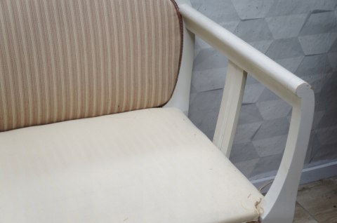 H-P SOFA KANAPA GUSTAWIAŃSKA BIAŁA do renowacji /s