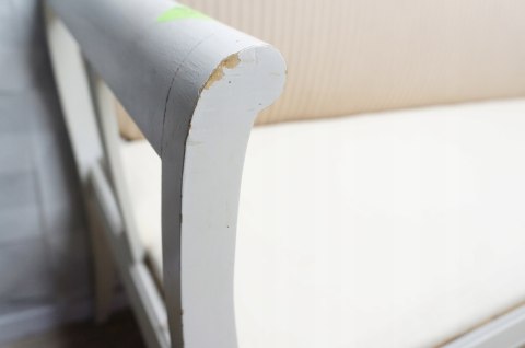 H-P SOFA KANAPA GUSTAWIAŃSKA BIAŁA do renowacji /s