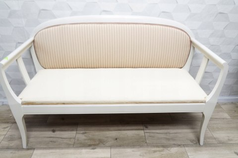H-P SOFA KANAPA GUSTAWIAŃSKA BIAŁA do renowacji /s