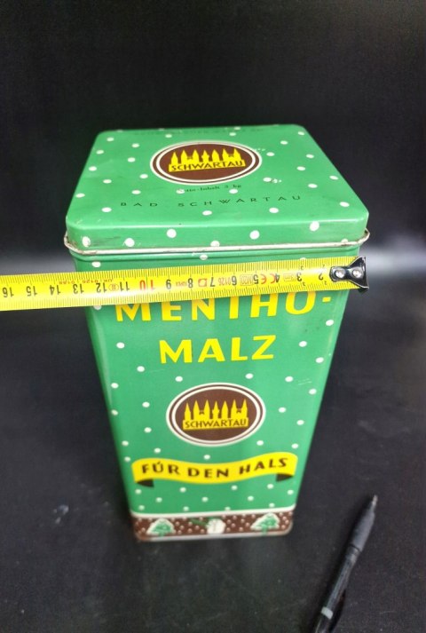 H-P STARA DUŻA PUSZKA PO CUKIERKACH MIĘTOWYCH