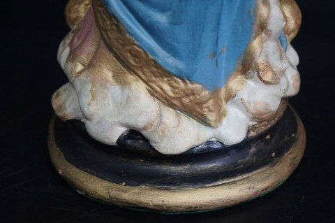 H-P STARA FIGURA MATKA BOSKA Z DZIECIĄTKIEM NOTRE DAME DES VICTOIRES ANTYK