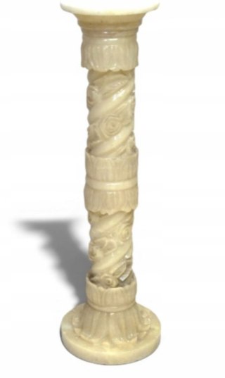 H-P WSPANIAŁA KOLUMNA ALABASTER PIEDESTAŁ WYSOKA 98cm