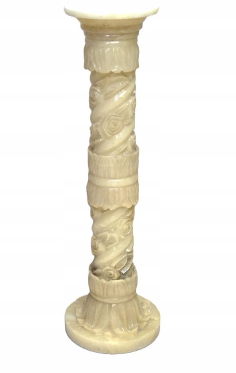 H-P WSPANIAŁA KOLUMNA ALABASTER PIEDESTAŁ WYSOKA 98cm