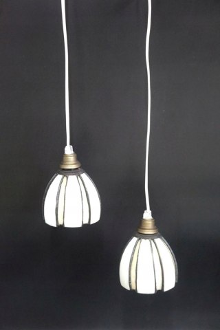 H-P ZWIS LUFITOWY Z KLOSZEM TIFFANY LAMPKA SUFITOWA ZWIS ŻYRANDOL