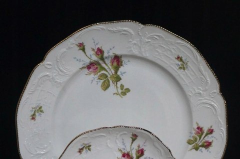 H-P KOMPLET ROSENTHAL TALERZ NA CIASTO +6 TALERZY DESEROWYCH Sanssouci