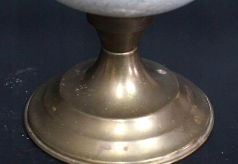 H-P MOSIĘŻNO CERAMICZNA LAMPA NAFTOWA Z KLOSZEM