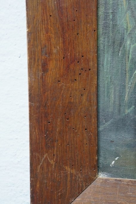 H-P OBRAZ- PASTEL -POWRÓT BOCIANÓW -PIOTR SOBCZYK