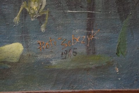 H-P OBRAZ- PASTEL -POWRÓT BOCIANÓW -PIOTR SOBCZYK