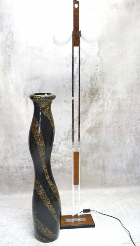 H-P WIELKO DEKORACYJNY WAZON DREWNIANY Z BALSY 102cm CUDNY