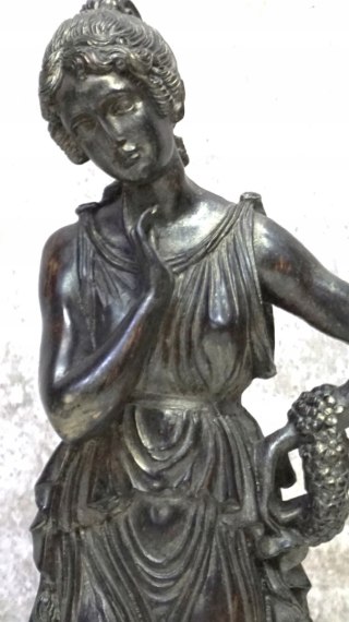 H-P WYSOKA DUŻA FIGURA RZYMIANKA - ALABASTER BARWIONY 63cm