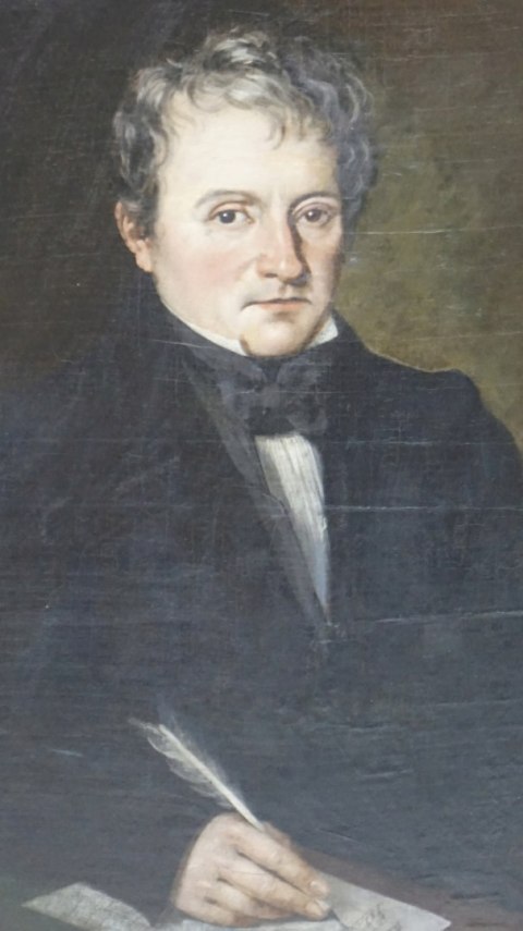 H-P ANTYCZNY OBRAZ OLEJ NA PŁÓTNIE - PORTRET ARYSTOKRATY PRZODKA