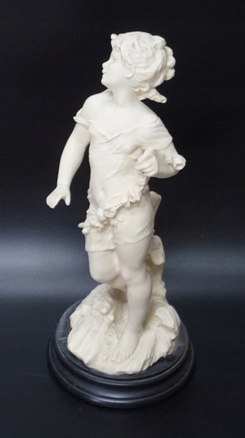H-P CUDNA FIGURA RZEŹBA ALABASTER DZIEWCZYNA wzór Moreau