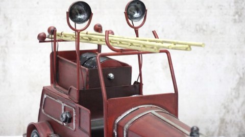 H-P DUŻY BLASZANY WÓZ STRAŻACKI - lata 50/ 60 autko zabawka retro vintage