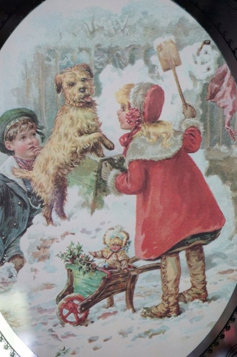 H-P CUDNA REPRODUKCJA NA LUSTRZE VINTAGE - DEKORACJA ŚCIENNA OBRAZEK