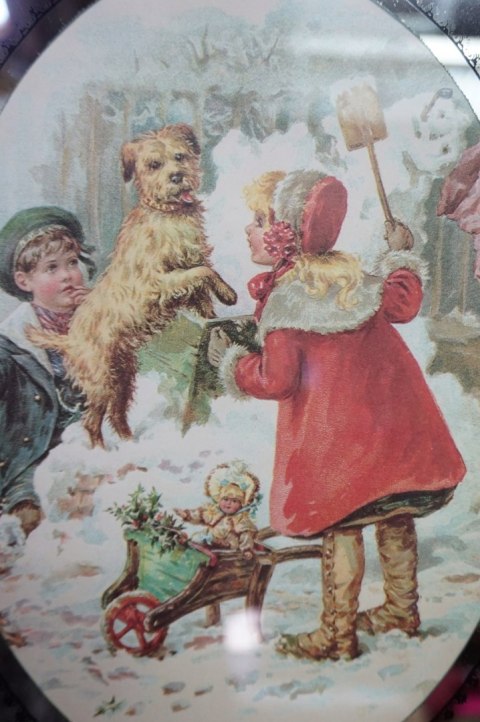 H-P CUDNA REPRODUKCJA NA LUSTRZE VINTAGE - DEKORACJA ŚCIENNA OBRAZEK