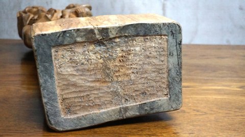H-P PIĘKNA WYSOKA RZEŹBA FIGURA MATKI BOSKIEJ z DZIECIĄTKIEM 84cm 1965