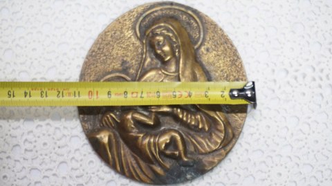 H-P STARA PLAKIETKA RYNGRAF Z MATKĄ BOSKĄ i DZIECIĄTKIEM