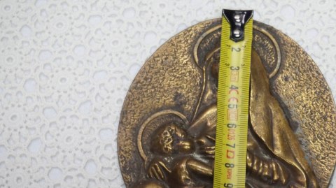 H-P STARA PLAKIETKA RYNGRAF Z MATKĄ BOSKĄ i DZIECIĄTKIEM