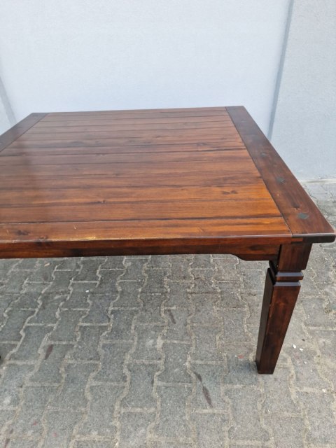 H-P WSPANIAŁY STÓŁ KOLONIALNY LITE DREWNO - 140cm x 140cm KWADRAT