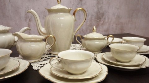 H-p ROSENTHAL VICTORIA KONACH SERWIS kawa ecru