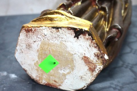 H-P DUŻA GIPSOWA RZEŻBA ŻAŁOBNICY BURGUNDZKIEJ Pleurant