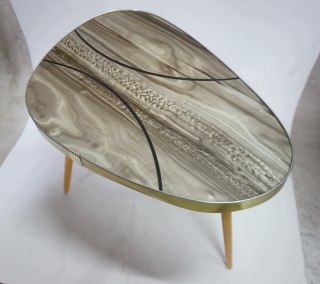H-P KULTOWY KWIETNIK STOLIK PRL Mid-Century Modern