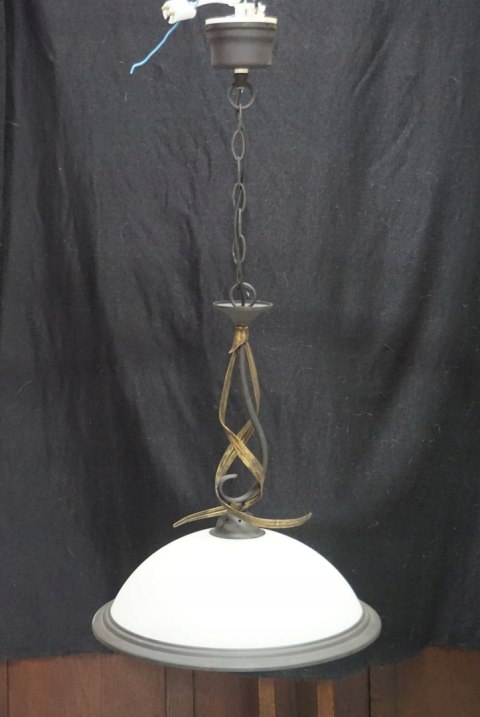 H-P LAMPA SUFITOWA ŻYRANDOL ze SZKLANYM KLOSZEM 3