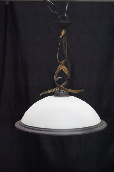 H-P LAMPA SUFITOWA ŻYRANDOL ze SZKLANYM KLOSZEM 3