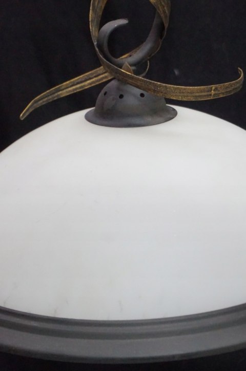 H-P LAMPA SUFITOWA ŻYRANDOL ze SZKLANYM KLOSZEM 3