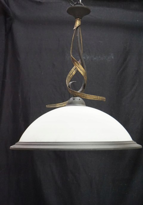 H-P LAMPA SUFITOWA ŻYRANDOL ze SZKLANYM KLOSZEM 3