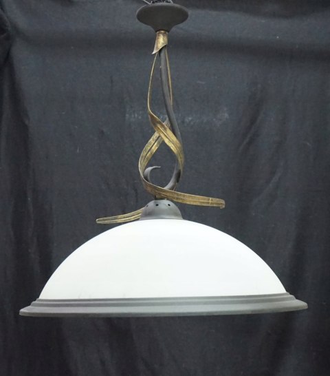 H-P LAMPA SUFITOWA ŻYRANDOL ze SZKLANYM KLOSZEM 3