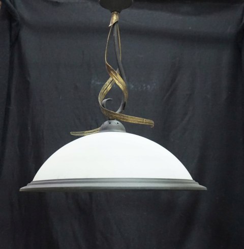 H-P LAMPA SUFITOWA ŻYRANDOL ze SZKLANYM KLOSZEM 3