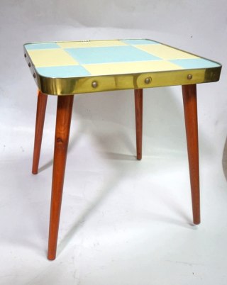 H-P STOLIK RETRO KWIETNIK KAFELKI PRL LATA 60 ROCKABILLY PATYCZAK