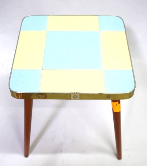 H-P STOLIK RETRO KWIETNIK KAFELKI PRL LATA 60 ROCKABILLY PATYCZAK