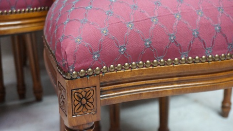 H-P KOMPET STYLOWYCH KRZESEŁ MEDALION Z RAFIĄ 6 szt KLASYKA I ELEGANCJA