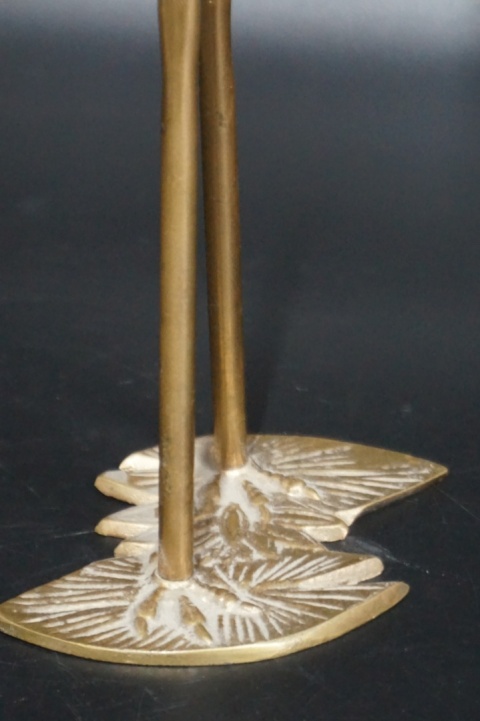 H-P DUŻA MOSIĘŻNA FIGURA PTAK FLAMING 29,5cm