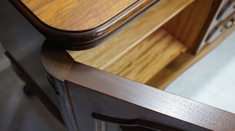 H-P STYLOWA KOMODA BUFET CHIPPENDALE ORZECH RETRO SALON