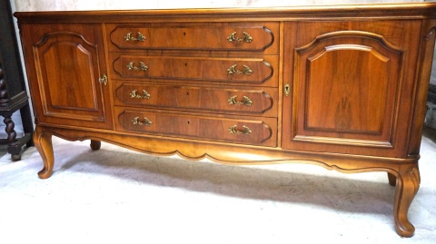 H-P STYLOWA KOMODA BUFET CHIPPENDALE ORZECH RETRO SALON