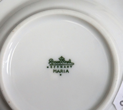 H-P ROSENTHAL MARIA MOOSROSE TALERZYKI DO KONFITUR 9CM 4SZT komplet
