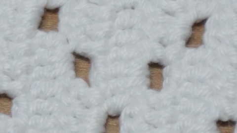 Serweta prostokątna bieżnik na szydełku 80x40cm